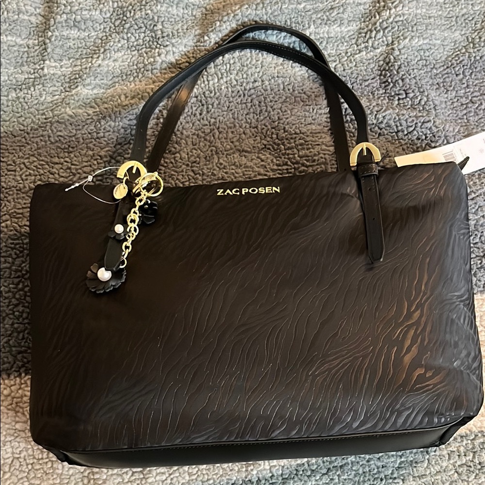 Zac Posen Black Tote Bag